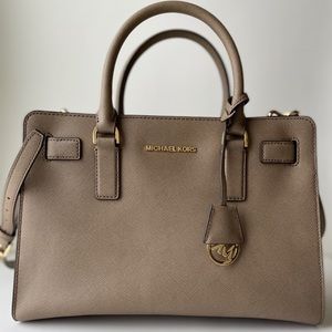 Michael Kors pebbled leather satchel